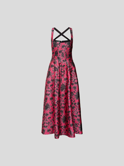 Philosophy di Lorenzo Ser Maxikleid mit Allover-Muster Fuchsia 2