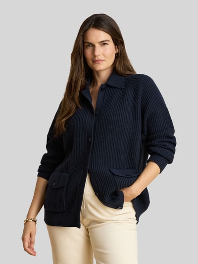 Lauren Ralph Lauren Loose Fit Strickjacke aus Woll-Mix Marine 6