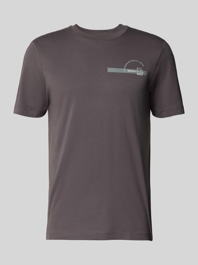 Tom Tailor Denim T-shirt o kroju regular fit z czystej bawełny Grafitowy 2