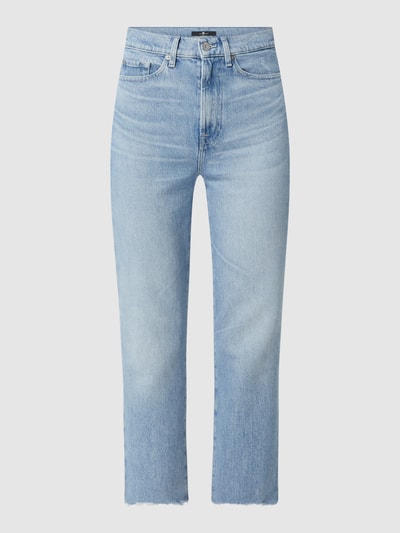 7 For All Mankind Cropped Jeans mit Stretch-Anteil Modell 'Logan' Hellblau 2