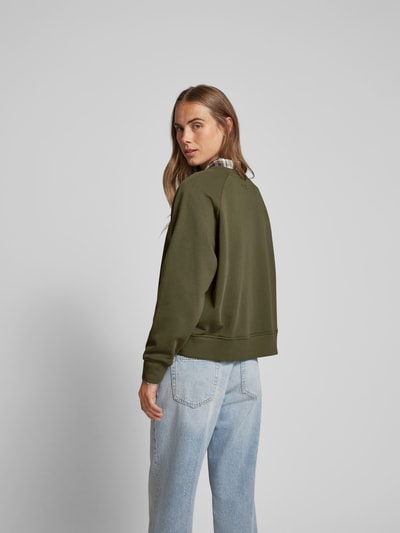 Lala Berlin Oversized Sweatshirt aus Baumwolle Oliv 5