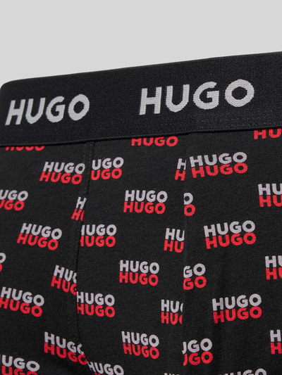HUGO spodnie z mieszanki bawełny w zestaw 3 szt. Czarny 2