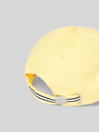 Produktfoto, Basecap aus reiner Baumwolle von Kenzo für Herren, gelb, verstärkter Schirm, Label-Patch, verstellbarer Riegel mit Belüftungslöchern