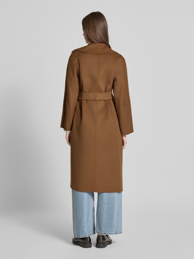Max Mara Studio Regular Fit Wollmantel mit Kaschmir-Anteil Modell 'CLES' Cognac 5