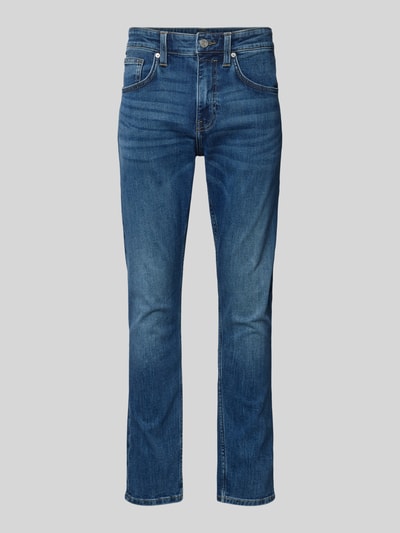 s.Oliver BLACK LABEL Tapered Leg High-Waist-Jeans mit Kontrastnähten Modell 'MAURO' Jeansblau 2