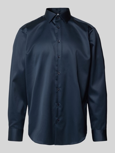 Christian Berg Men Regular fit zakelijk overhemd met kentkraag Marineblauw - 2