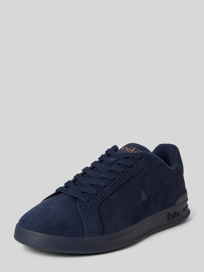 Polo Ralph Lauren Leren sneakers met reliëflogo Marineblauw - 1