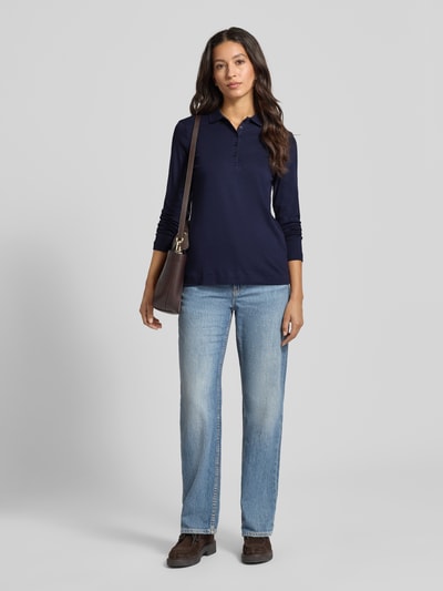 Christian Berg Woman Regular fit poloshirt met knoopsluiting Donkerblauw - 1