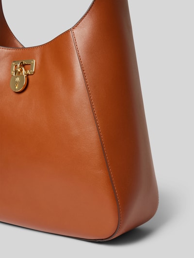 Lauren Ralph Lauren Handtasche mit Label-Applikation Modell 'TANNER' Cognac 3