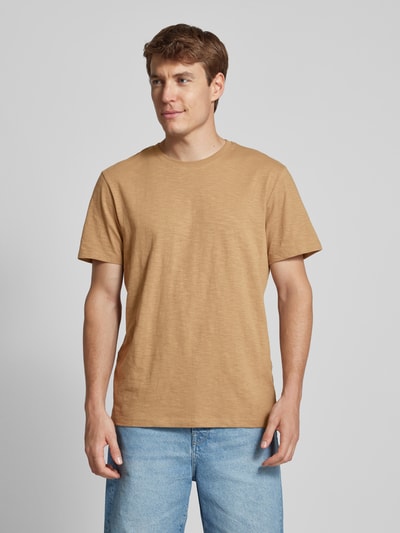 SELECTED HOMME T-Shirt mit Rundhalsausschnitt Modell 'ASPEN' Beige 4