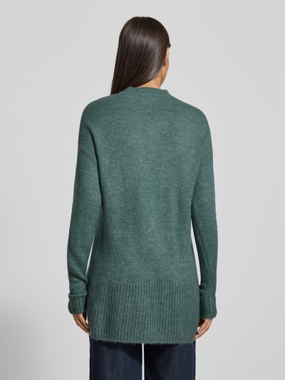 Vero Moda Oversized Strickpullover mit Mock Neck Modell 'LEFILE' Schilf Melange 5