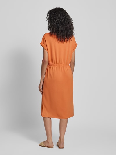 Soyaconcept Midi-jurk met kapmouwen, model 'Banu' Roestrood - 5