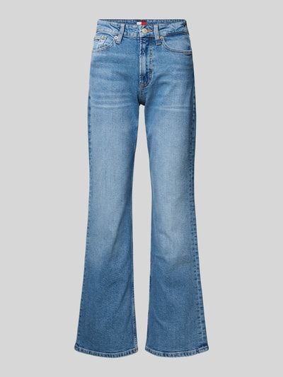 Produktfoto, Regular Fit Bootcut Jeans aus Baumwoll-Mix Modell 'CLEO' von Tommy Jeans in hellblauem Denim, 5-Pocket, Mid Waist, unifarben