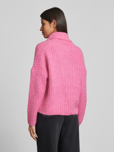 Fynch-Hatton Strickpullover mit Rollkragen Pink 5