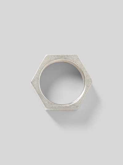 VETEMENTS Ring mit Logo-Prägung Silber 3