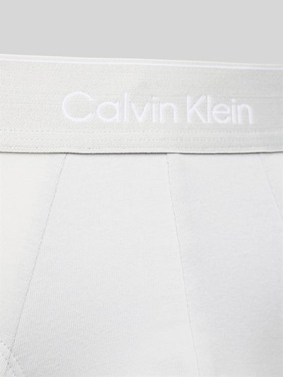 Calvin Klein Underwear Slip mit elastischem Logo-Bund im 3er-Pack Mittelgrau 2