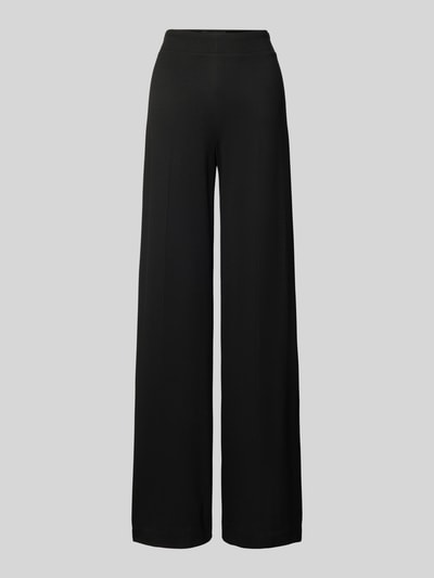 Drykorn Wide leg stoffen broek met ritssluiting opzij, model 'BEFORE' Zwart - 2