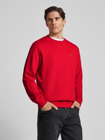 Scotch & Soda Sweatshirt mit Label-Badge Hellrot 4