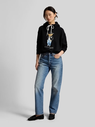 Polo Ralph Lauren Relaxed Fit Sweatshirt aus Baumwollmix mit Bären-Print Black 1