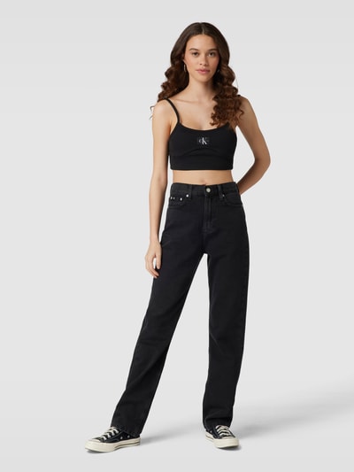 Calvin Klein Jeans Jeansy z wysokim stanem i 5 kieszeniami Czarny 1