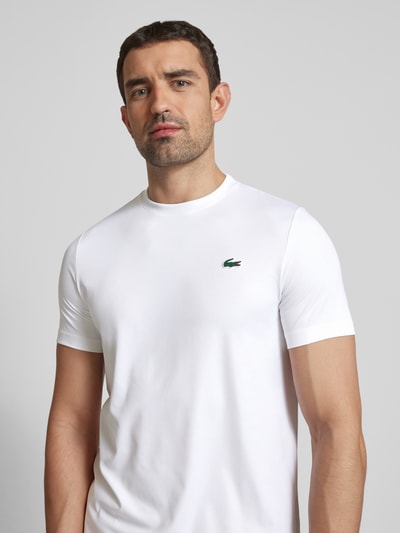 Lacoste T-Shirt mit Logo-Patch Weiss 3