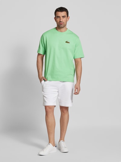 Lacoste Oversized T-Shirt mit Logo-Patch Hellgruen 1