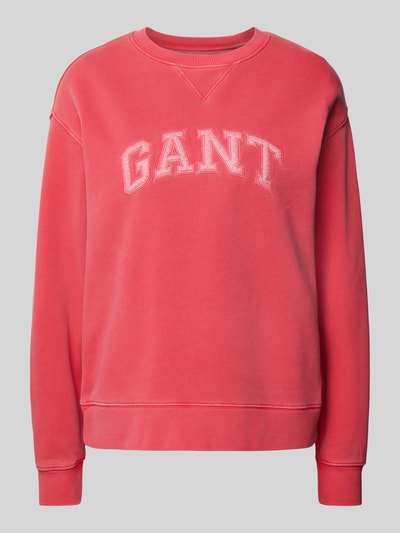 Gant Sweatshirt mit Label-Detail Rot 1