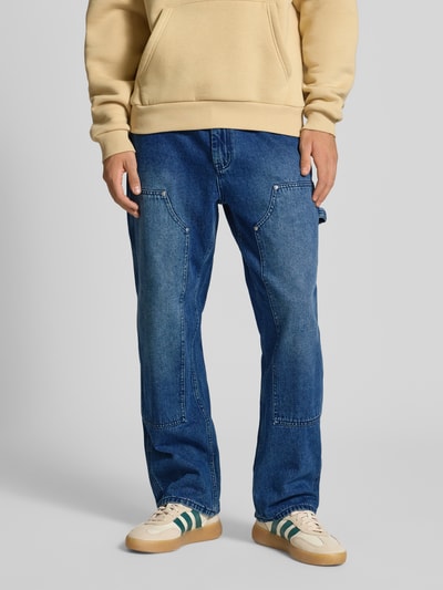 REVIEW Jeansy z 5 kieszeniami Niebieski 4