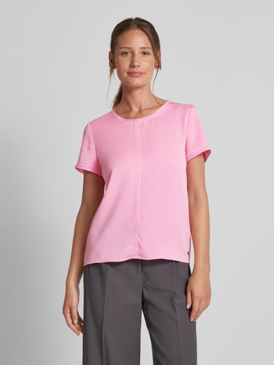 Marc Cain Blouseshirt met labelapplicatie Felroze - 4