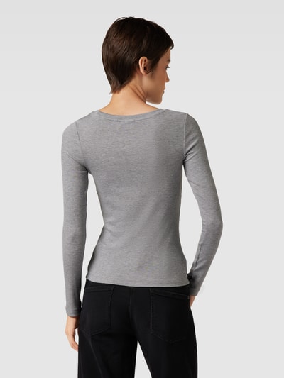 JAKE*S STUDIO WOMAN Longsleeve in unifarbenem Design Silber Melange 5