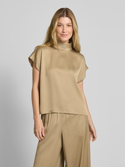 Drykorn Blouseshirt met opstaande kraag, model 'ALARIA' Camel - 4