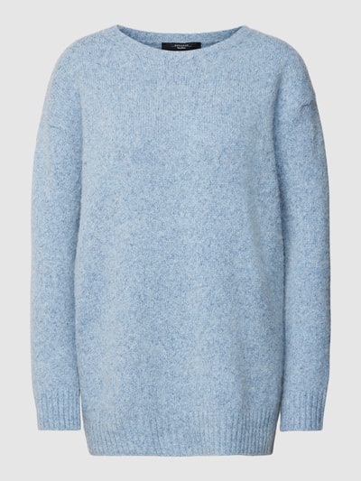 Weekend Max Mara Strickpullover mit Rundhalsausschnitt Modell 'OGLIO' Hellblau 2