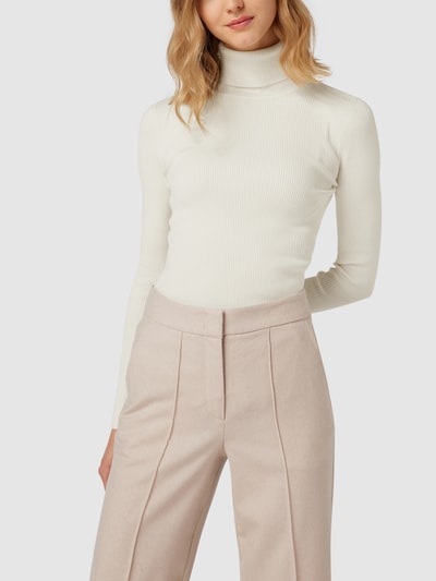 Lauren Ralph Lauren Rollkragenpullover mit Rippenstruktur Offwhite 4