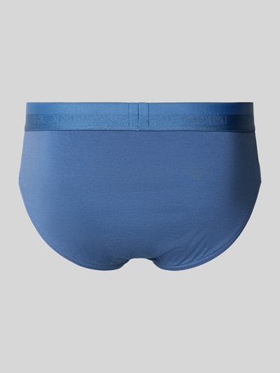 HOM Figi z elastycznym pasem z logo Jeansowy niebieski 3