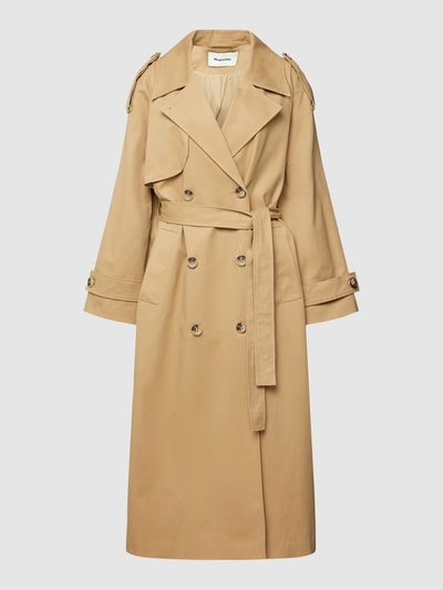 Modström Trenchcoat mit Taillengürtel Modell 'Broda' Sand 2