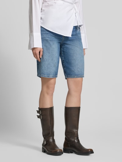ONLY Regular Fit Jeansshorts aus reiner Baumwolle Modell 'MATE' Blau 4