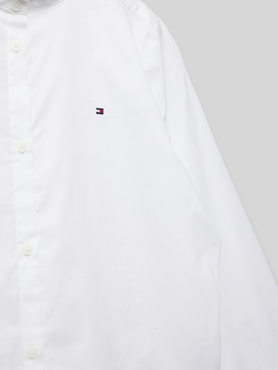 Tommy Hilfiger Teens Overhemdblouse met opstaande kraag Wit - 2