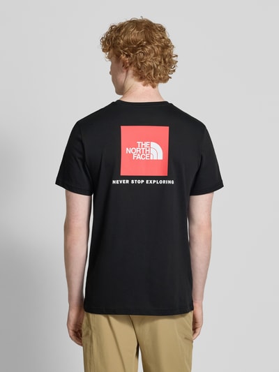 The North Face T-Shirt mit Label-Print Black 4
