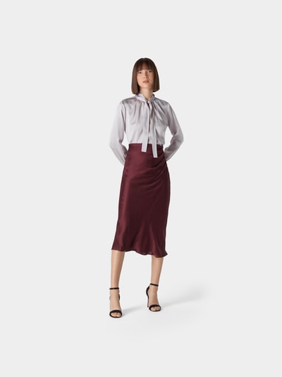 Iro Fließender Midirock Bordeaux Rot 1