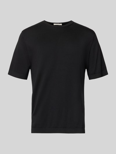 Produktfoto, Regular Fit Strick-Shirt aus Bio-Baumwolle Modell 'TORINO' von Selected Homme, Optik: Unifarben, Feinstrick, kurzarm, Rundhals