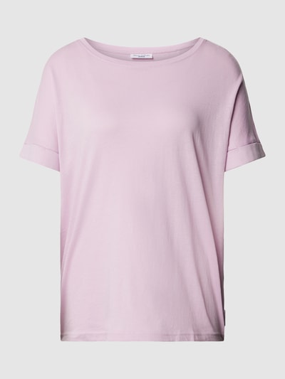 Marc O'Polo Denim T-Shirt mit fixierten Ärmelumschlägen Rosa 2