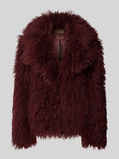 Smith and Soul Jacke aus Kunstfell mit Reverskragen Bordeaux 2