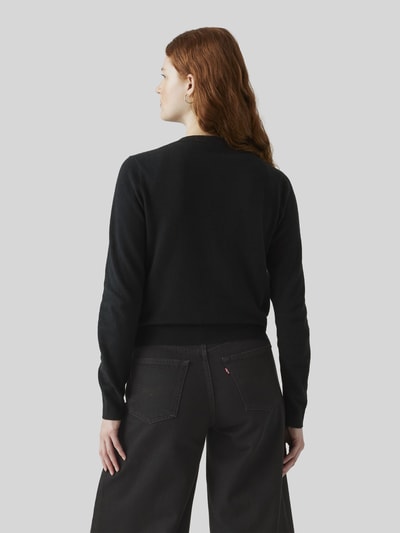 Levi's® Regular Fit Strickjacke aus Baumwoll-Mix Black 5