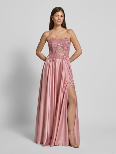 Mascara Abendkleid mit Paillettenbesatz Rosa 4