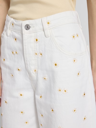 MANGO Wide Fit Jeans mit 5-Pocket-Design Offwhite 3