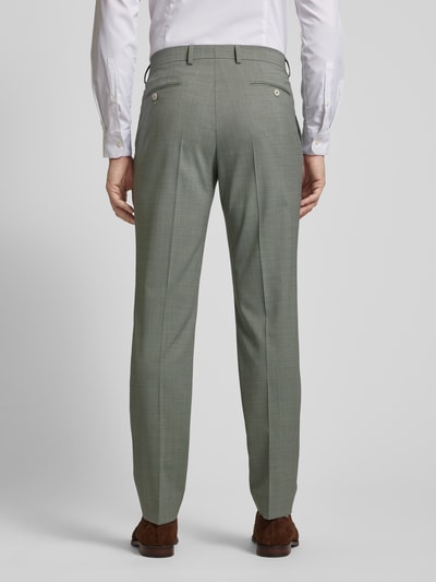 Pierre Cardin Pantalon met persplooien, model 'Ryan' Groen - 5