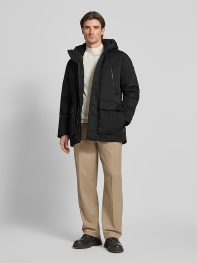 Tom Tailor Regular Fit Parka mit Pattentaschen Black 1