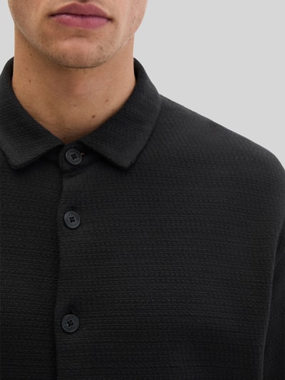 Marc O'Polo Loose Fit Freizeithemd aus Baumwoll-Mix Black 3