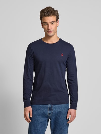 Polo Ralph Lauren Longsleeve mit Label-Stitching Marine 4