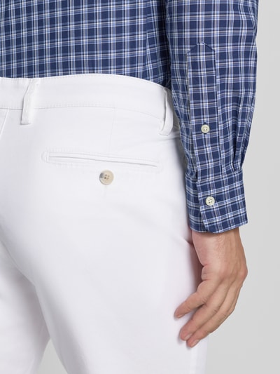 Christian Berg Men Stoffhose mit Gesäßtaschen Weiss 3